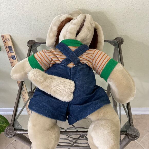 Vintage 1981 Ganz  WRINKLES Plush Puppet Dog w outfit & name tag - Picture 4 of 7